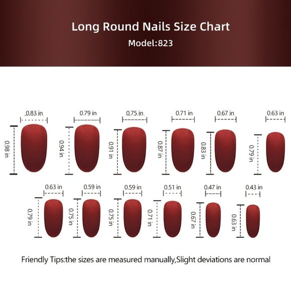 🖤❤️👻 NEW Halloween Fall Blood Drip Red French Tip Oval Short Nails 🎃❤️🖤 - Picture 3 of 5